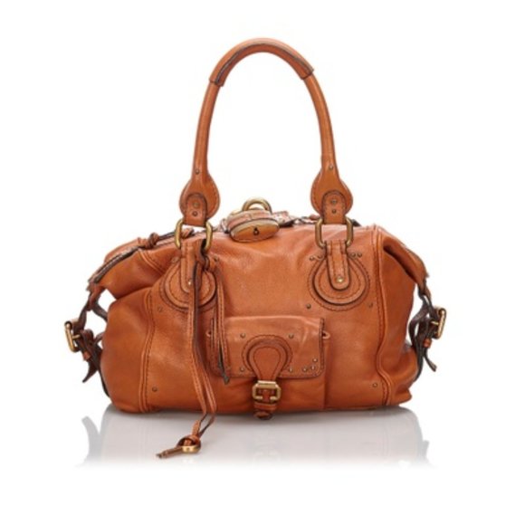 chloe leather paddington bag